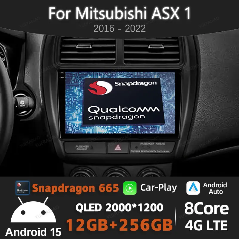 Android 15 Carplay Auto For Mitsubishi ASX 1 2016 - 2022 Car Radio Multimedia Stereo Video Player GPS NAVI 4G WIFI Head Unit DSP
Android 15 Carplay Auto For Mitsubishi ASX 1 2016 - 2022 Car Radio Multimedia Stereo Video Player GPS NAVI 4G WIFI Head Unit DSP