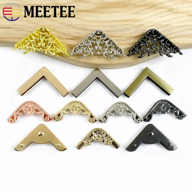 4Pcs Meetee 35-54mm Handbag Edge Protection Buckle Bag Decorative Metal Buckles Book Corner Protect Clasp Clips Craft Hardware 
4Pcs Meetee 35-54mm Handbag Edge Protection Buckle Bag Decorative Metal Buckles Book Corner Protect Clasp Clips Craft Hardware