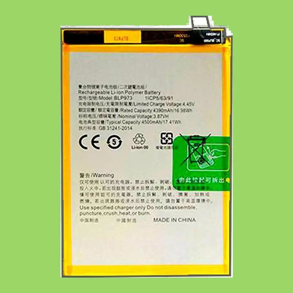 Premium Replacement Safe BLP973 For Oppo Reno9 5G PHM110 Reno 9 Pro PGX110 4500Mah Mobile Phone Battery
Premium Replacement Safe BLP973 For Oppo Reno9 5G PHM110 Reno 9 Pro PGX110 4500Mah Mobile Phone Battery