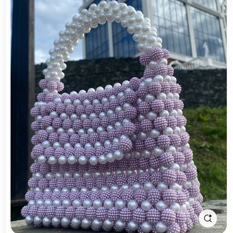 New Fashion Small Square Bag Acrylic Bead Handmade Pearl Women's Bags Casual Versatile Party Ladies Handbag Customization
New Fashion Small Square Bag Acrylic Bead Handmade Pearl Women's Bags Casual Versatile Party Ladies Handbag Customization