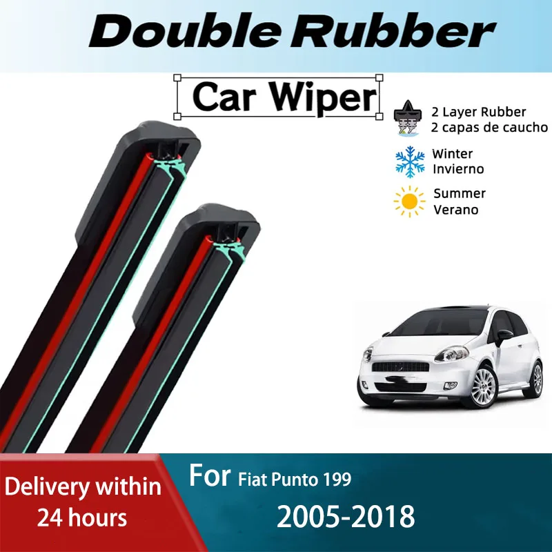 LH Front Rear Windshield Wiper Blades For Fiat Punto 199 2005-2018 Abarth Grande Punto Brushes Accessories 2007 2008 2009 2010
LH Front Rear Windshield Wiper Blades For Fiat Punto 199 2005-2018 Abarth Grande Punto Brushes Accessories 2007 2008 2009 2010