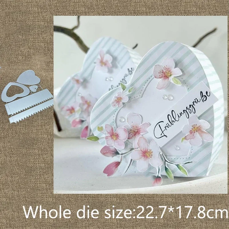 New Craft Metal stencil mold Cutting Die heart box scrapbook die cut Album Paper Card Making Craft Embossing New Dies
New Craft Metal stencil mold Cutting Die heart box scrapbook die cut Album Paper Card Making Craft Embossing New Dies