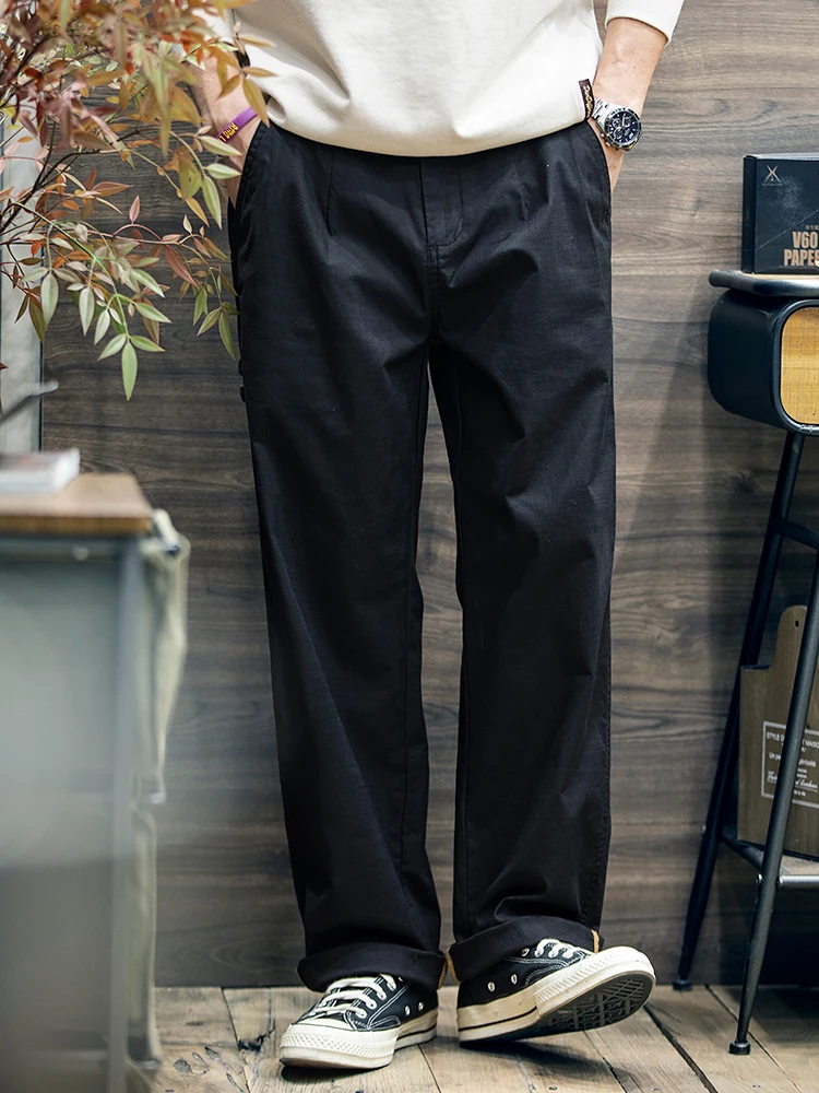 Black Straight Leg Casual Pants Men's Spring Loose Large Size Elastic Workwear Comfortable Simple Match Long Trendy Trousers
Black Straight Leg Casual Pants Men's Spring Loose Large Size Elastic Workwear Comfortable Simple Match Long Trendy Trousers
