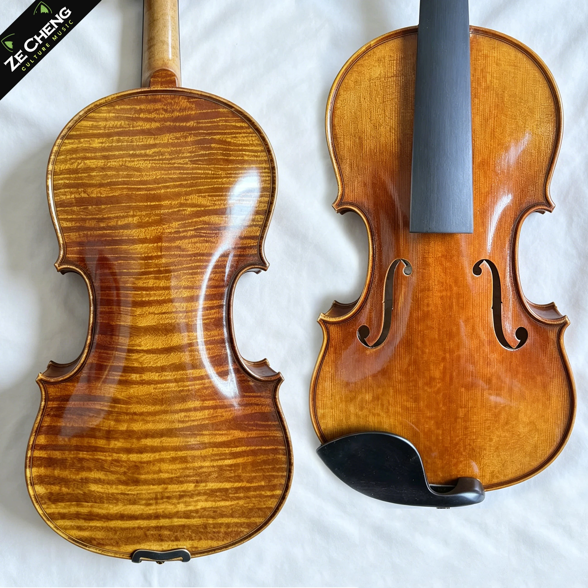 4/4 Handmade Violin One-Piece Back, Flamed Maple, Ebony Fittings, Hand-Rubbed Varnish, Professional Full Outfit
4/4 Handmade Violin One-Piece Back, Flamed Maple, Ebony Fittings, Hand-Rubbed Varnish, Professional Full Outfit