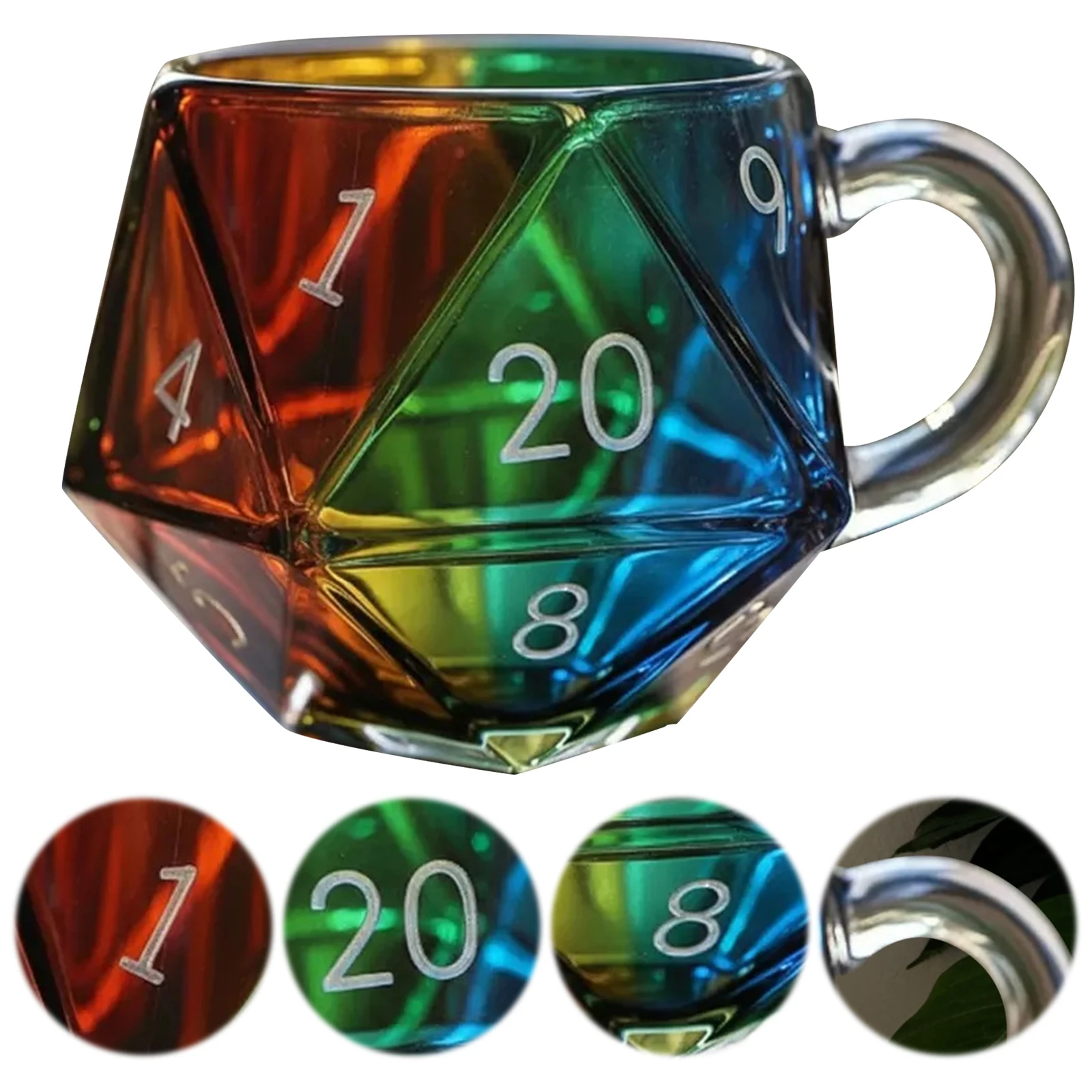 Coffee Mug Elegant Original Breakfast Cups Polyhedral Dice Coffee Cup for Hot Cold Tea Milk Coffee
Coffee Mug Elegant Original Breakfast Cups Polyhedral Dice Coffee Cup for Hot Cold Tea Milk Coffee
