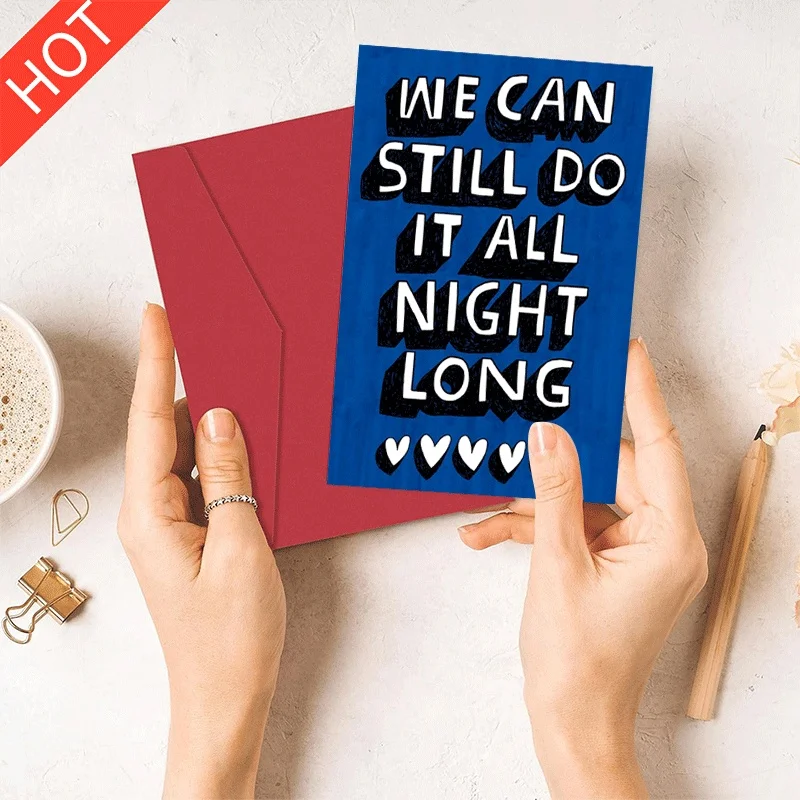 We Can Still Do It All Night Long Greeting Card, Romantic Love Message Card for Him Her, Anniversary Valentine's Day Card
We Can Still Do It All Night Long Greeting Card, Romantic Love Message Card for Him Her, Anniversary Valentine's Day Card