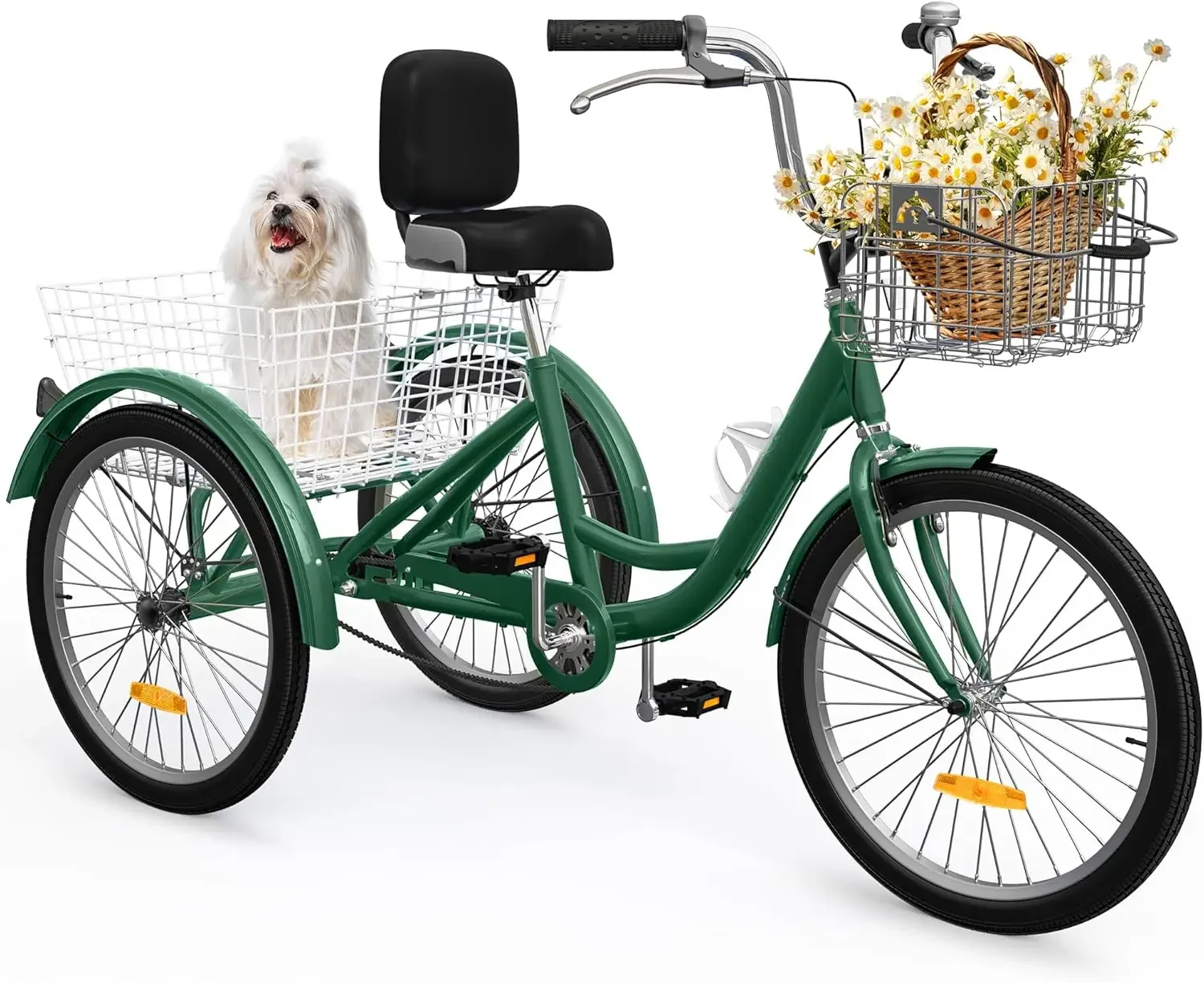 YITAHOME 24 & 26 Inch Adult Tricycle, 1 & 7 Speed 3 Wheel Bikes, Trike Bike for Adults with Removable Baskets, Cruiser Bike
YITAHOME 24 & 26 Inch Adult Tricycle, 1 & 7 Speed 3 Wheel Bikes, Trike Bike for Adults with Removable Baskets, Cruiser Bike
