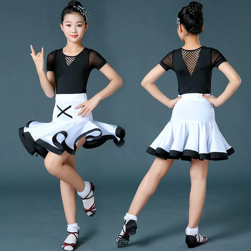 New Children's Latin Friendship National Ballroom Dance Spring and Autumn Mesh Practice Suit Split Suit Short Sleeve Short
New Children's Latin Friendship National Ballroom Dance Spring and Autumn Mesh Practice Suit Split Suit Short Sleeve Short