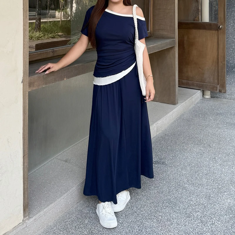 2026 Summer Premium Plus Size Commuter Long Skirt Lyocell Tailored Cut Draped Flared Hem Elegant Maxi Skirt For Curvy Women 9562
2026 Summer Premium Plus Size Commuter Long Skirt Lyocell Tailored Cut Draped Flared Hem Elegant Maxi Skirt For Curvy Women 9562