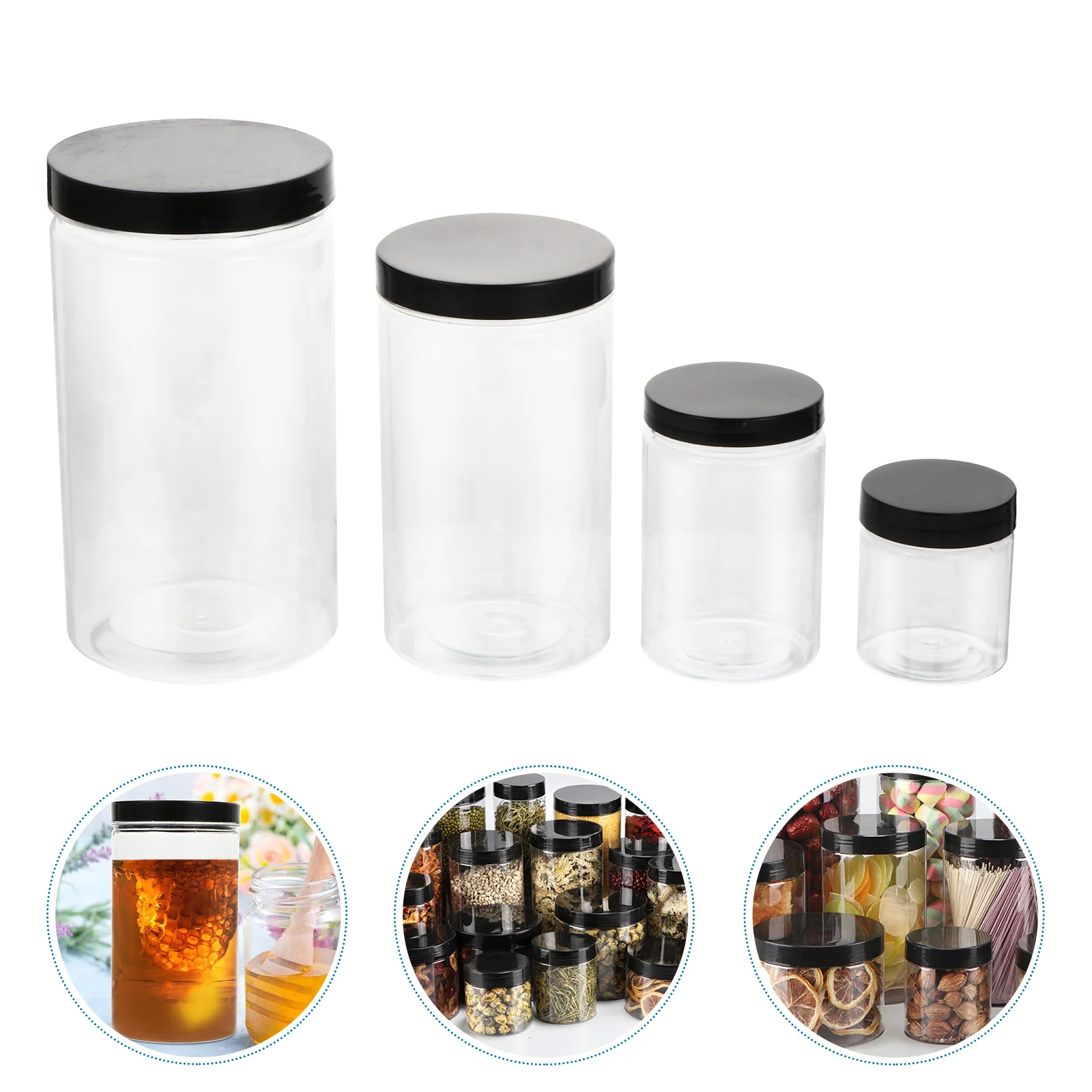 8 Pcs PET Food Storage Can Transparent Sealed Jar Cookie Tea Nut Container Dust Insect Moisture Dry Fruits
8 Pcs PET Food Storage Can Transparent Sealed Jar Cookie Tea Nut Container Dust Insect Moisture Dry Fruits