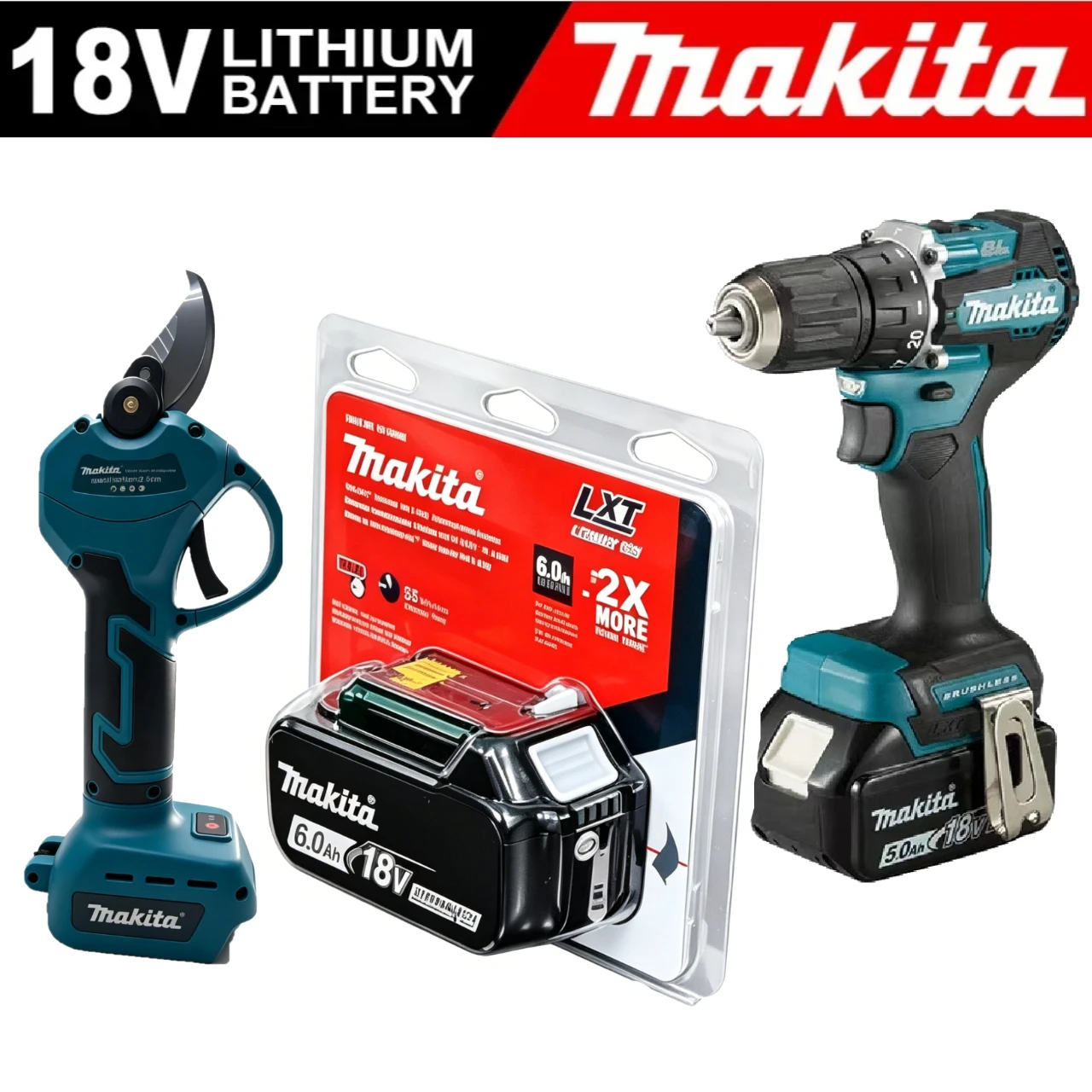 100% Original Makita battery18V 6.0Ah rechargeable battery, replacing Makita BL1830B L1840B L1850B L1860B,power tool battery
100% Original Makita battery18V 6.0Ah rechargeable battery, replacing Makita BL1830B L1840B L1850B L1860B,power tool battery