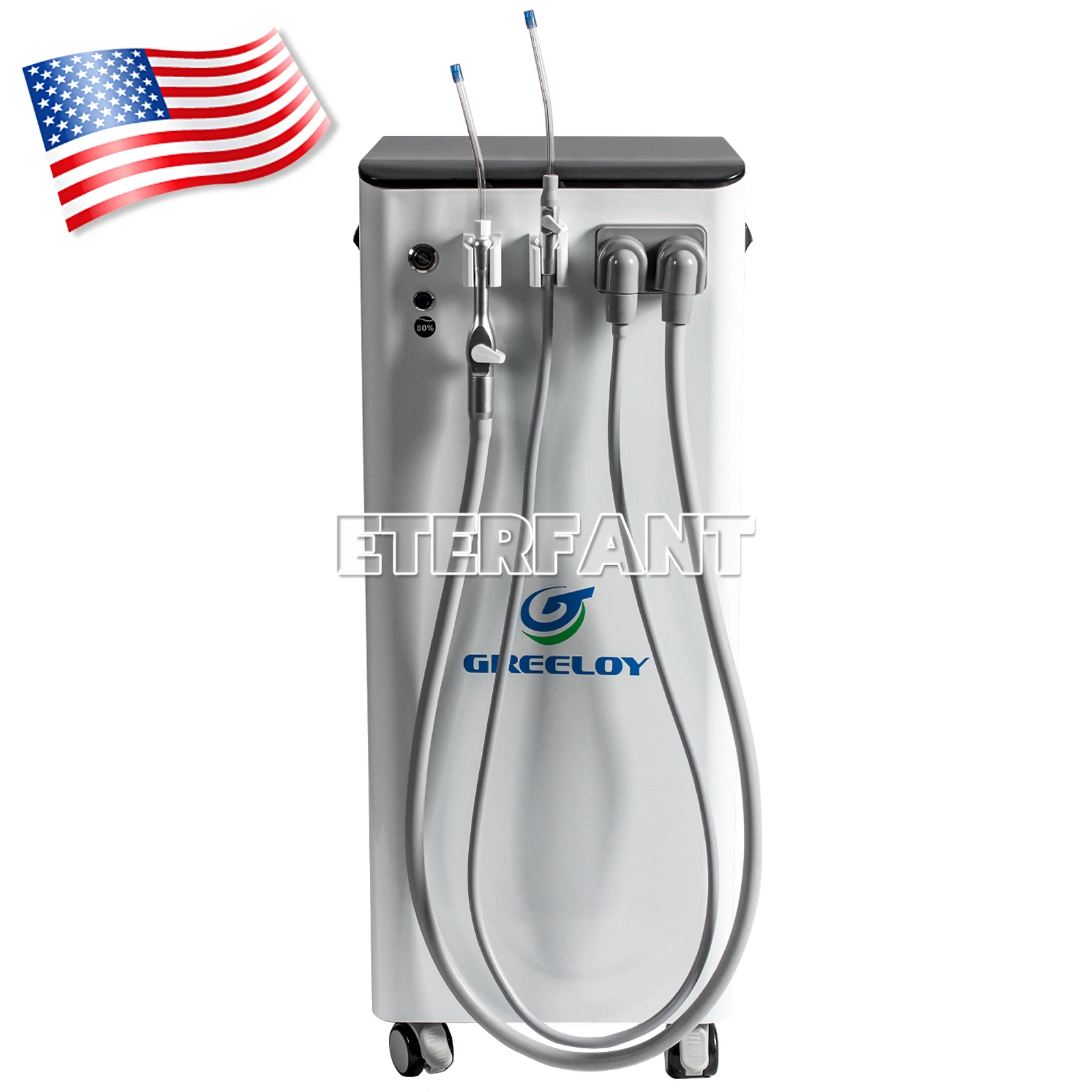 ETERFANT Mobile Dental Suction Unit System Negative Pressure Pump High Volume 350 L/min GS-M300
ETERFANT Mobile Dental Suction Unit System Negative Pressure Pump High Volume 350 L/min GS-M300