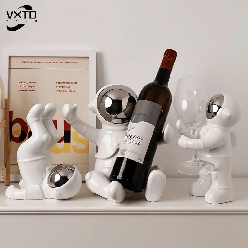Nordic Ceramic Astronaut Wine Rack, Handmade Bar Accessories, Wine Holder, Animal Sculpture Figurine, Home Decor Gift
Nordic Ceramic Astronaut Wine Rack, Handmade Bar Accessories, Wine Holder, Animal Sculpture Figurine, Home Decor Gift