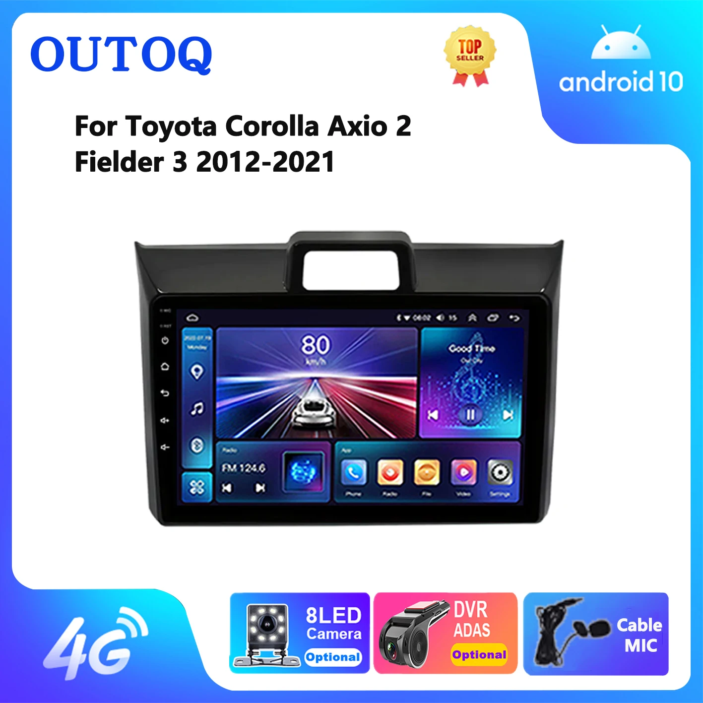 For Toyota Corolla Axio 2 Fielder 3 E160 2012 - 2021 Car Android Auto Radio Stereo Multimedia Player GPS Navigation BT Head Unit
For Toyota Corolla Axio 2 Fielder 3 E160 2012 - 2021 Car Android Auto Radio Stereo Multimedia Player GPS Navigation BT Head Unit