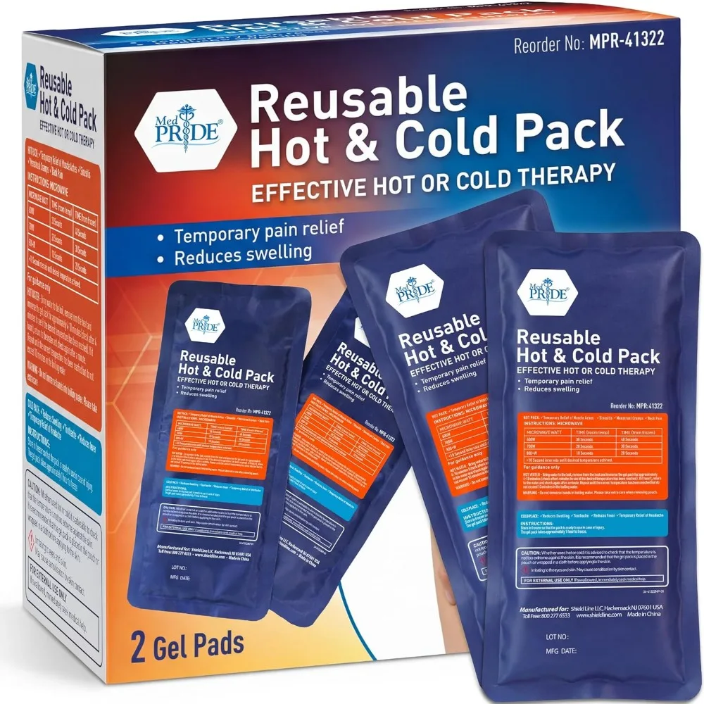 Reusable Hot Cold Gel Packs for Injuries Microwave Freezer Safe Pain Relief Swelling Flexible Compress 2 Pack
Reusable Hot Cold Gel Packs for Injuries Microwave Freezer Safe Pain Relief Swelling Flexible Compress 2 Pack
