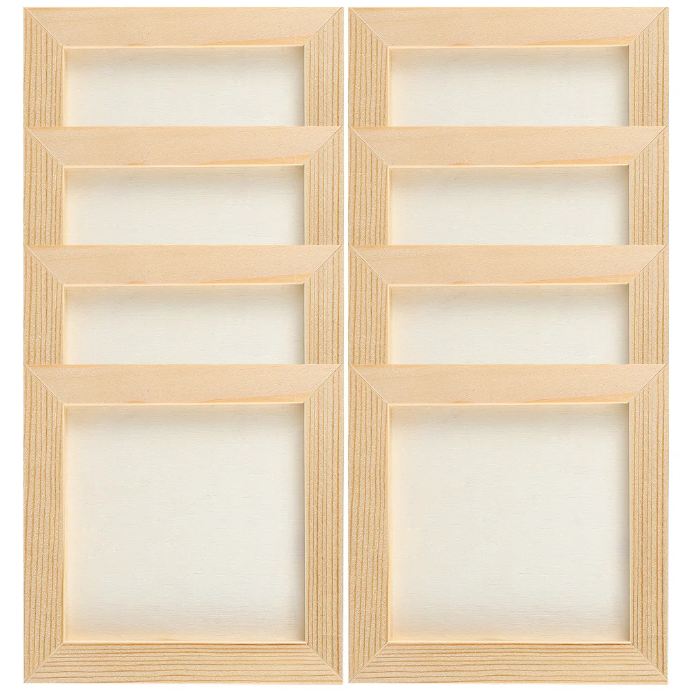 8 Pcs Clay Picture Frame Painting Frames Blank Wood for Kids Wooden Poster Storage
8 Pcs Clay Picture Frame Painting Frames Blank Wood for Kids Wooden Poster Storage