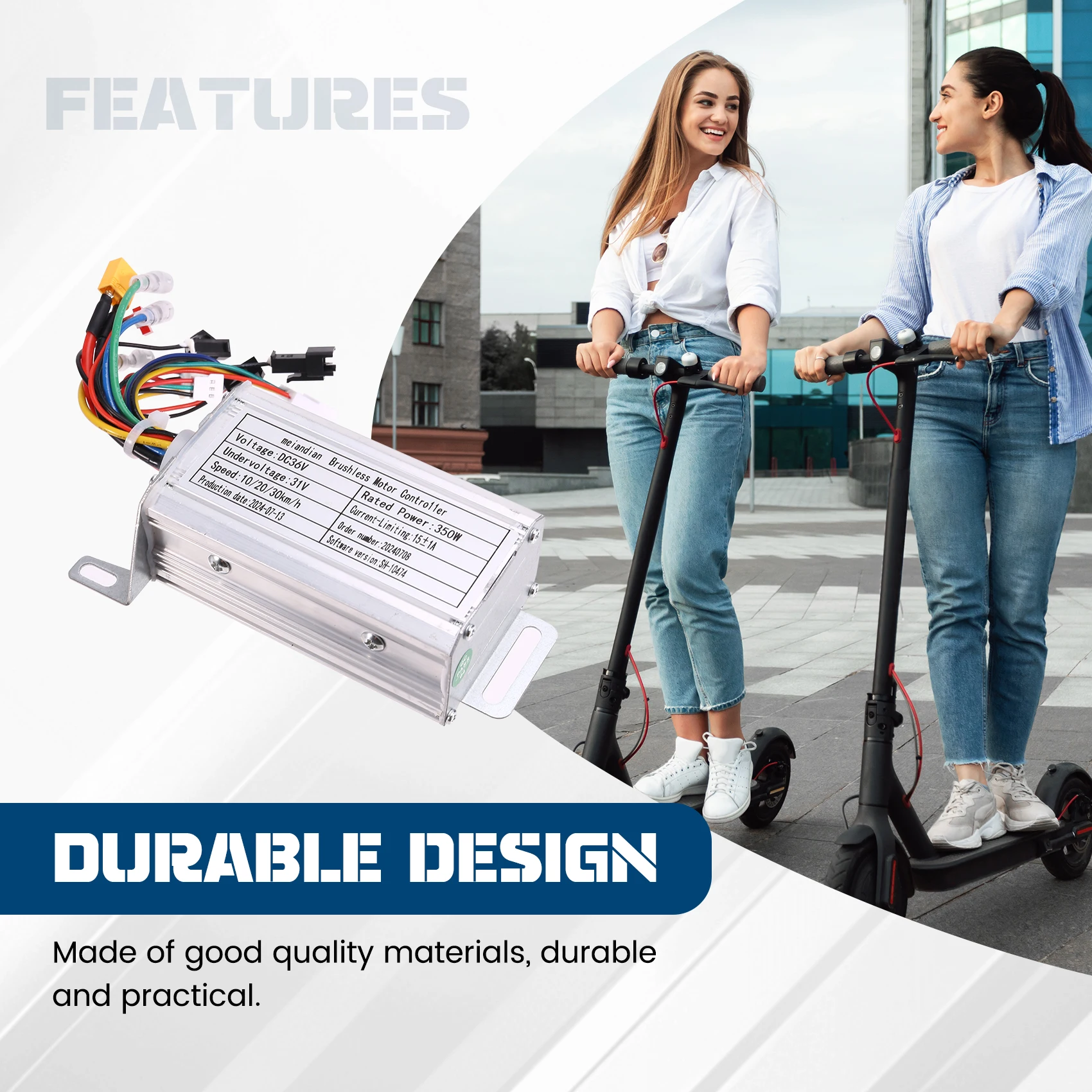 A51Q-36V 350 Вт бесщеточный контроллер + Bluetooth-метр + ускоритель + свет + ручной тормоз + комплект чехлов для скутера Xiaomi M365/M365 Pro
A51Q-36V 350 Вт бесщеточный контроллер + Bluetooth-метр + ускоритель + свет + ручной тормоз + комплект чехлов для скутера Xiaomi M365/M365 Pro
