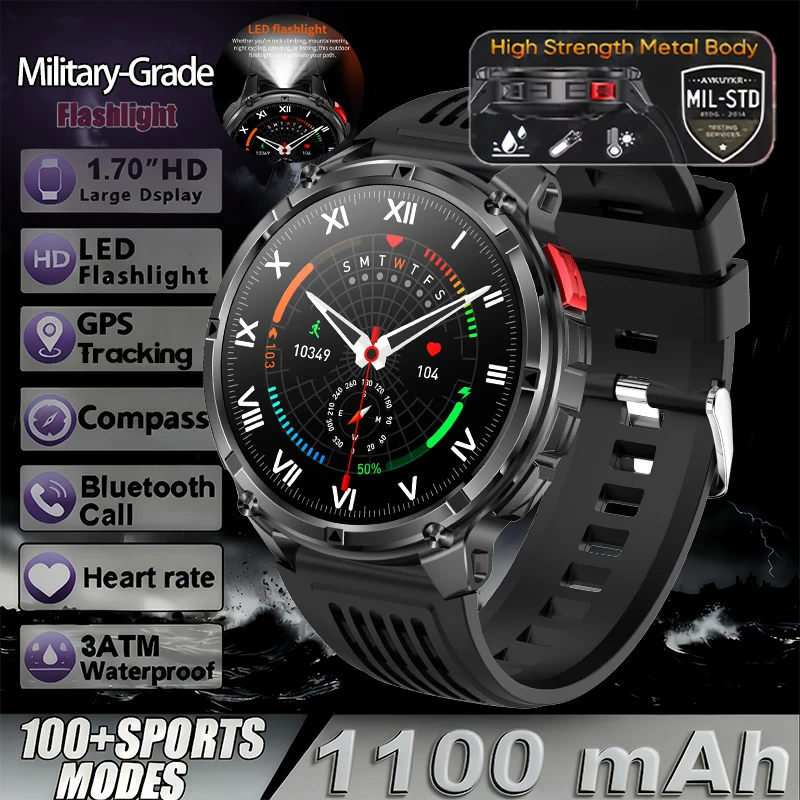 Мужские умные часы New T-REX3 Ultra с аккумулятором 1100 мАч, водонепроницаемостью 10ATM, GPS, компасом, фонариком, 1.7-дюймовым AMOLED HD-экраном, функцией звонков и спортивными функциями.
Мужские умные часы New T-REX3 Ultra с аккумулятором 1100 мАч, водонепроницаемостью 10ATM, GPS, компасом, фонариком, 1.7-дюймовым AMOLED HD-экраном, функцией звонков и спортивными функциями.