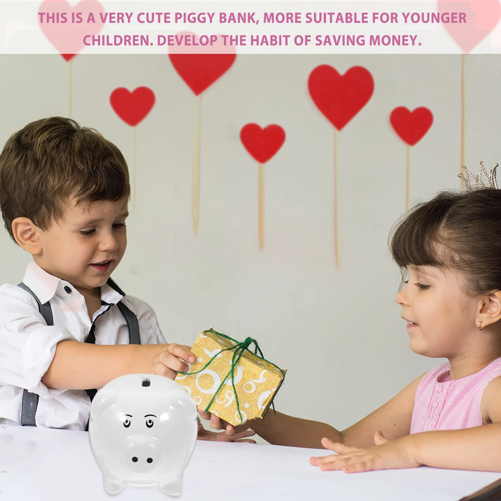Decorative Ceramic Piggy Bank for Kids Adorable Coin Saver Desktop Ornament Money Jar Piggy Bank Girls Pig Decor
Decorative Ceramic Piggy Bank for Kids Adorable Coin Saver Desktop Ornament Money Jar Piggy Bank Girls Pig Decor