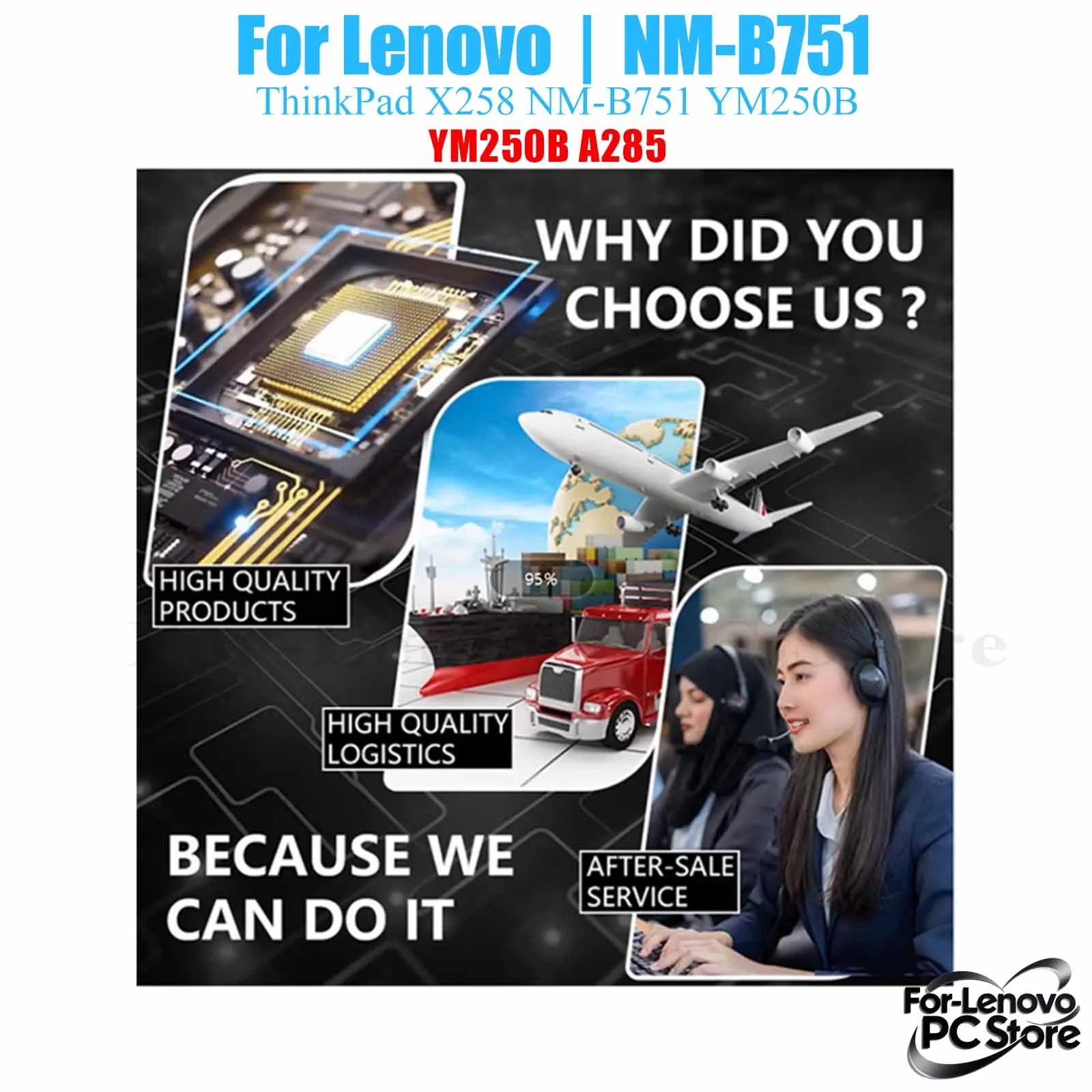 NM-B751 For LENOVO ThinkPad A285 NM-B751 Notebook Motherboard 100% Tested Laptop Mainboard
NM-B751 For LENOVO ThinkPad A285 NM-B751 Notebook Motherboard 100% Tested Laptop Mainboard