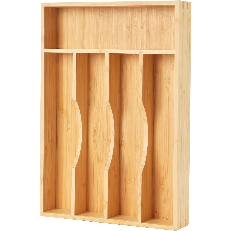 Bamboo Kitchen Drawer Organizer 9 Inch Silverware Utensil Holder for Samll Drawer Narrow Silverware Organizer for Cutlery Knive
Bamboo Kitchen Drawer Organizer 9 Inch Silverware Utensil Holder for Samll Drawer Narrow Silverware Organizer for Cutlery Knive