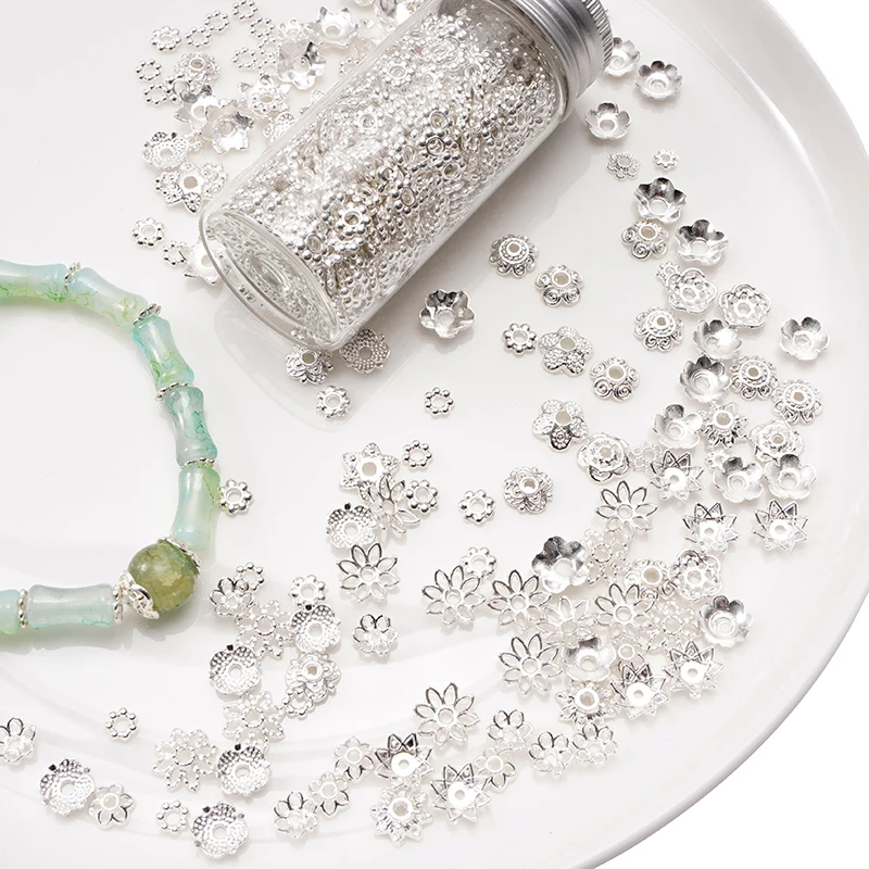 20/30/40/50Pcs Silver Alloy Flower Petal Bead Caps Beads Spacers For Jewelry DIY Making Bracelets Necklace Earrings Findings
20/30/40/50Pcs Silver Alloy Flower Petal Bead Caps Beads Spacers For Jewelry DIY Making Bracelets Necklace Earrings Findings