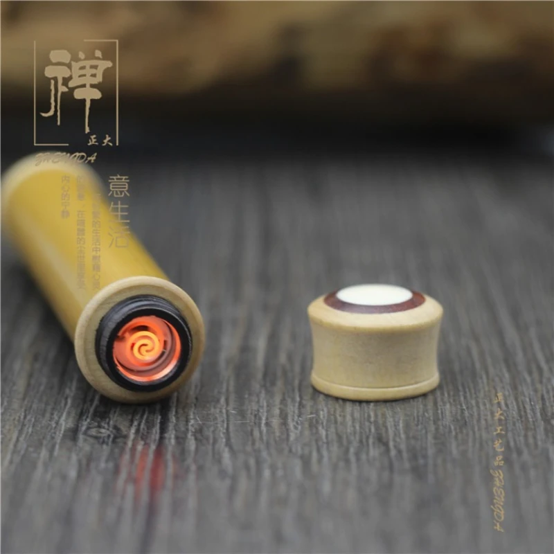 Bamboo USB Rechargeable Flameless Lighter, Traditional Fire Blowing Igniter, Windproof Electric Coil Lighter with Bamboo Case
Bamboo USB Rechargeable Flameless Lighter, Traditional Fire Blowing Igniter, Windproof Electric Coil Lighter with Bamboo Case