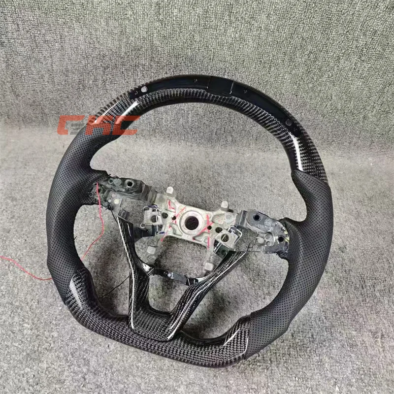 Customized black leather carbon fiber LED steering wheel for 2018 2019 2020 2021 2022 2023 H-onda A-ccord car accessories
Customized black leather carbon fiber LED steering wheel for 2018 2019 2020 2021 2022 2023 H-onda A-ccord car accessories