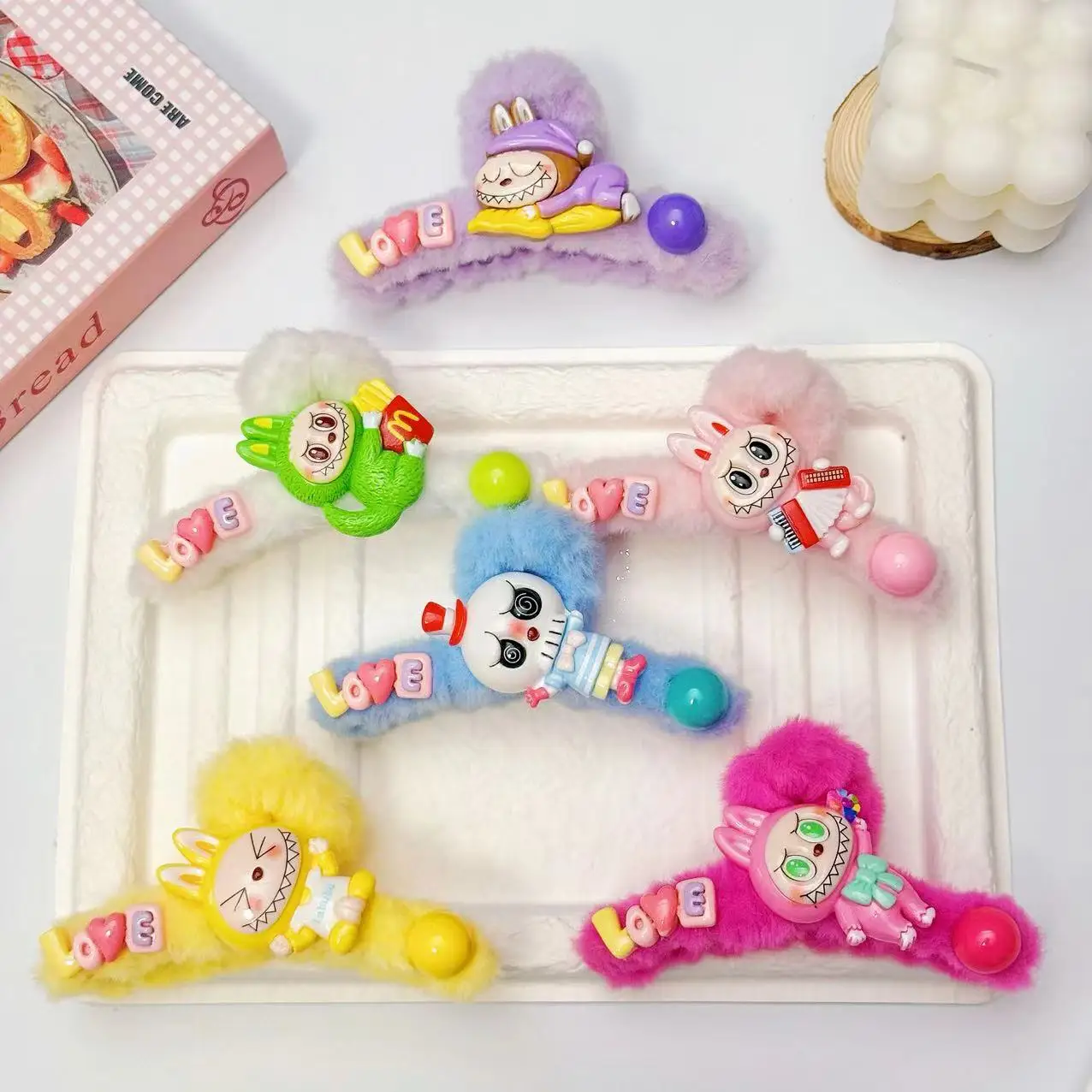 Labubu kawaii Plush Hair Accessories Children Large Hair Clips Hair Accessories Girl Ponytail Hair Ring Hair Card Girl Gift
Labubu kawaii Plush Hair Accessories Children Large Hair Clips Hair Accessories Girl Ponytail Hair Ring Hair Card Girl Gift