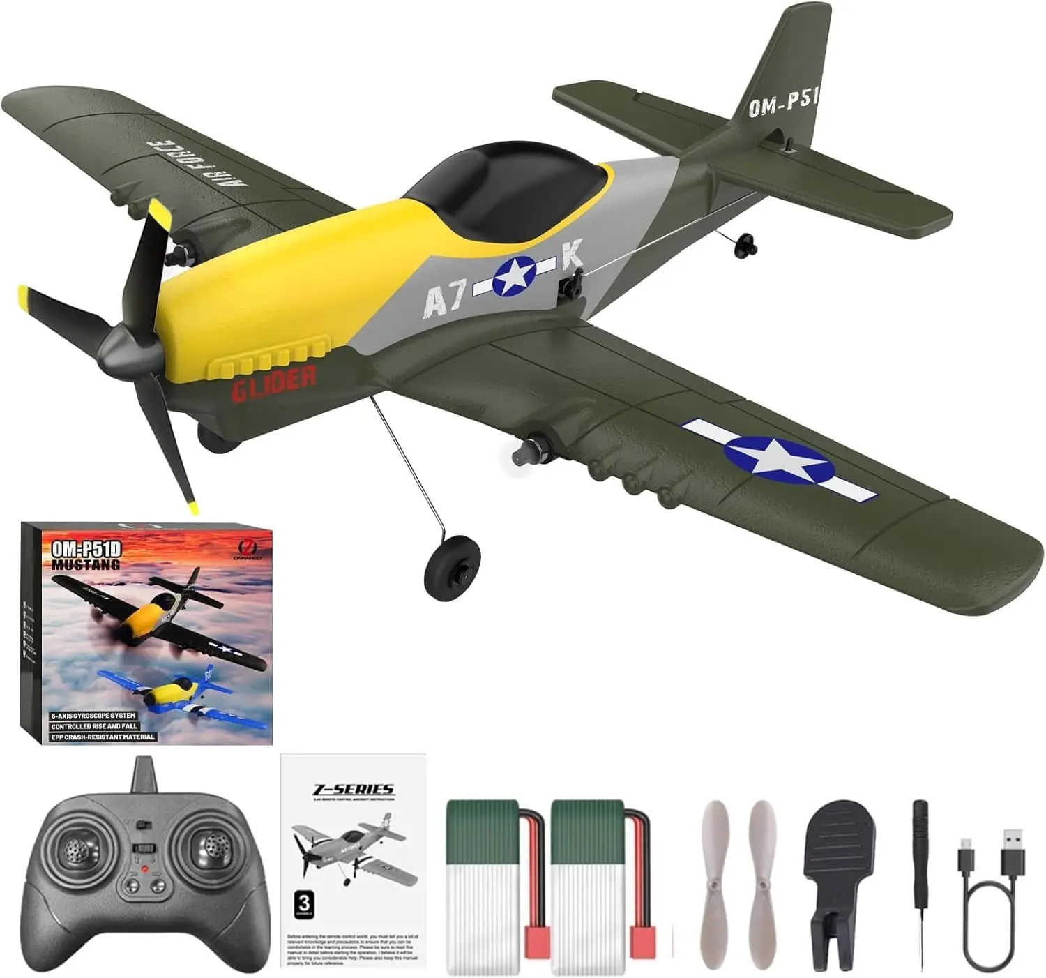 3 Channel Remote Control Airplane, 2.4GHz 6-Axis Gyro Jet Plane for Kids Ages 8-12 and Adults, Beginner-Friendly Outdoor Toy with Rechargeable Battery, Easy to Fly
3 Channel Remote Control Airplane, 2.4GHz 6-Axis Gyro Jet Plane for Kids Ages 8-12 and Adults, Beginner-Friendly Outdoor Toy with Rechargeable Battery, Easy to Fly