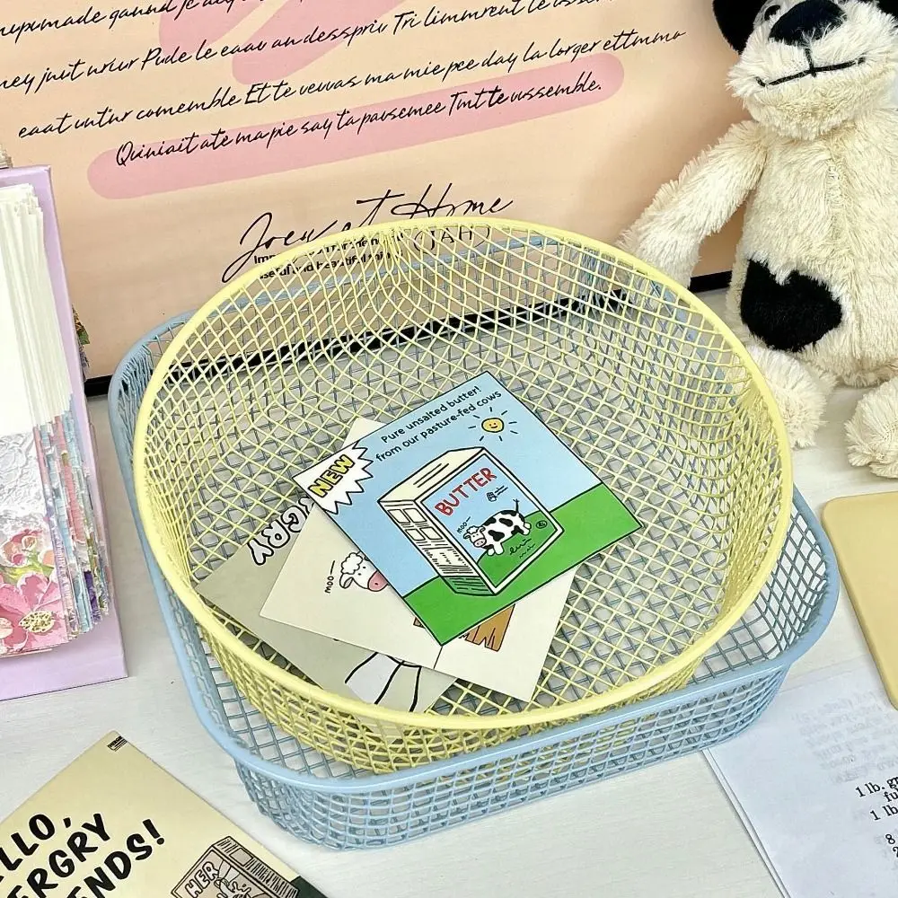 Rust-proof Desktop Storage Basket INS Space Saving Mesh Wire Counter Tray Sturdy Multi-functional Metal Sundries Organizer
Rust-proof Desktop Storage Basket INS Space Saving Mesh Wire Counter Tray Sturdy Multi-functional Metal Sundries Organizer