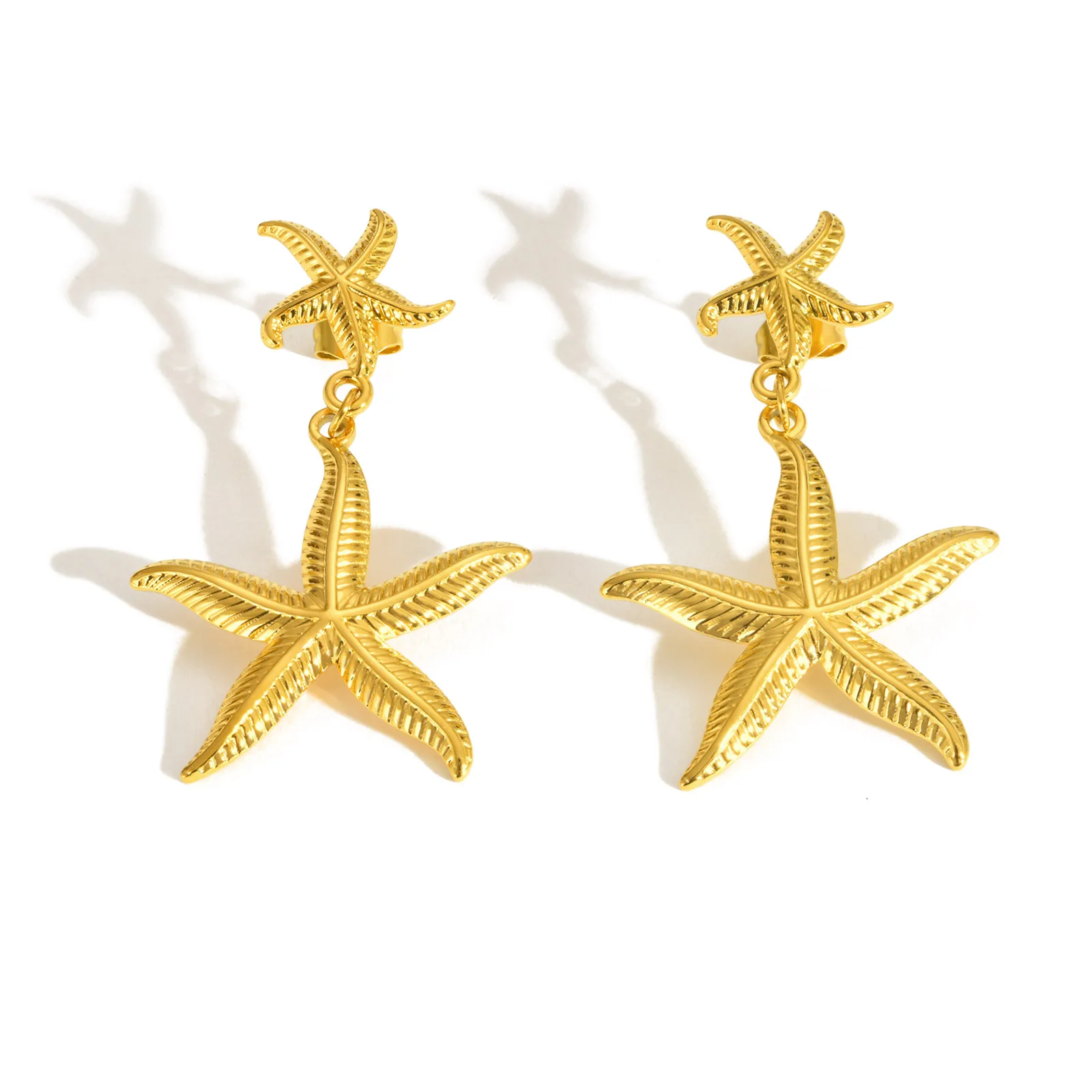 Fashion Starfish Stud Earrings for Women,18K Gold Plated Stainless Steel Earrings,Trendy Jewelry Mother's Day Gift
Fashion Starfish Stud Earrings for Women,18K Gold Plated Stainless Steel Earrings,Trendy Jewelry Mother's Day Gift