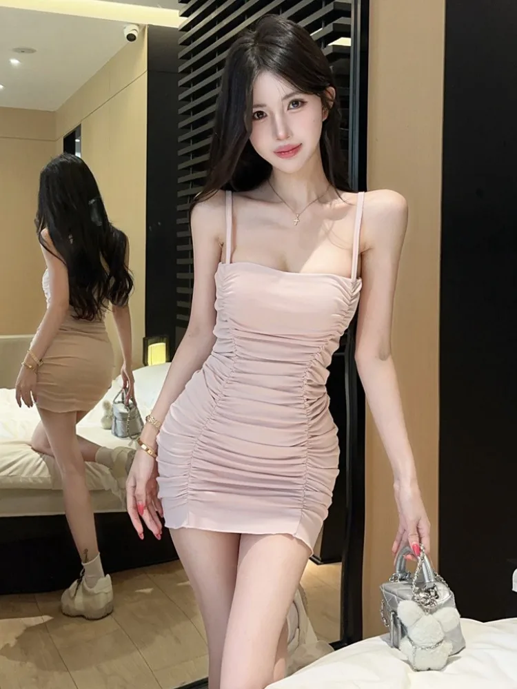 Summer New Style Sexy Spicy Girl Sleeveless Pleated Dress Pure Desire Sexy Backless Slimming Unique Dress Trendy
Summer New Style Sexy Spicy Girl Sleeveless Pleated Dress Pure Desire Sexy Backless Slimming Unique Dress Trendy