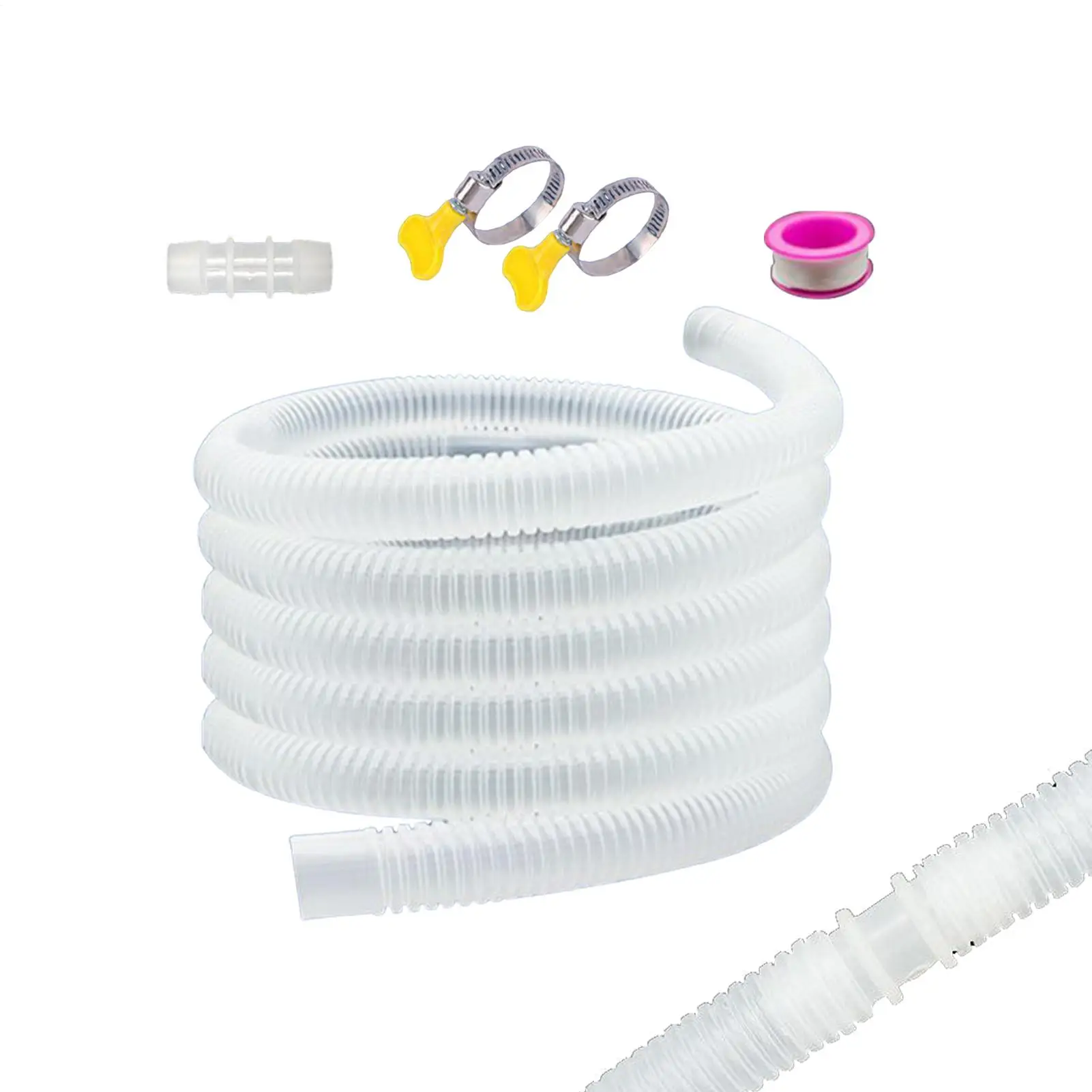 1/2/4m Extended Drain Pipe Condensate Drain Hose Kit With 2 Clamps Ac Drain Hose Extension Window Unit For 14-16mm Water Pipes
1/2/4m Extended Drain Pipe Condensate Drain Hose Kit With 2 Clamps Ac Drain Hose Extension Window Unit For 14-16mm Water Pipes