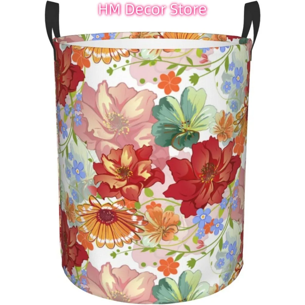Vintage Autumn Floral Laundry Basket Waterproof Oxford Cloth Organizer Basket Collapsible Clothes Hamper with Handle Toy Gift Bi
Vintage Autumn Floral Laundry Basket Waterproof Oxford Cloth Organizer Basket Collapsible Clothes Hamper with Handle Toy Gift Bi