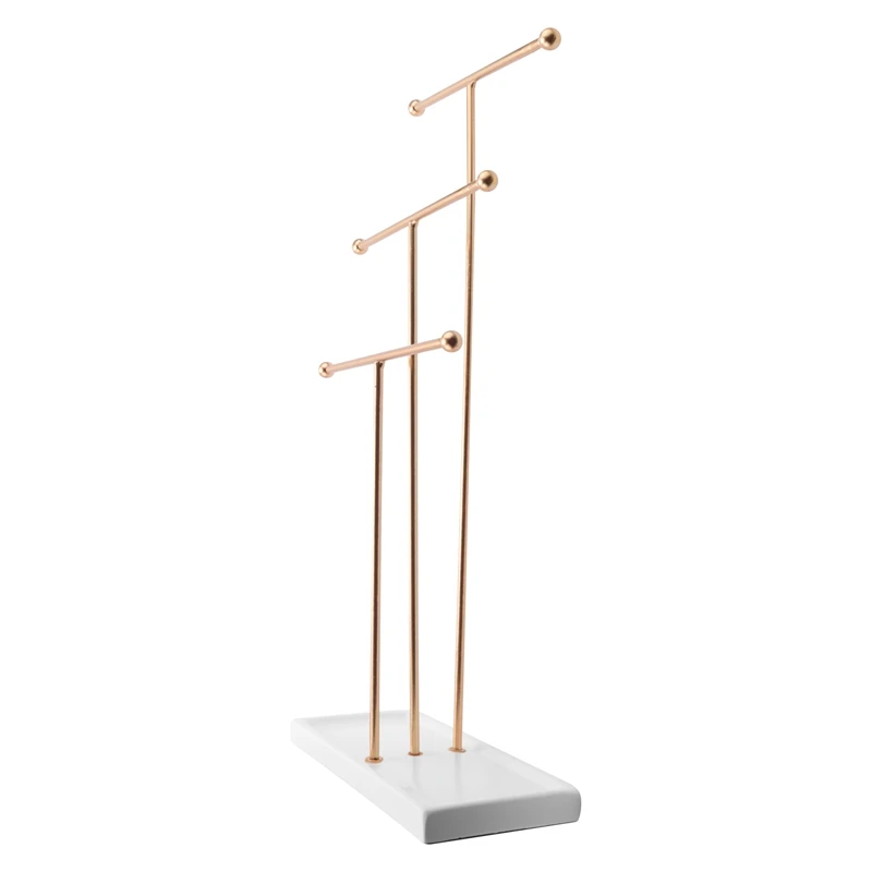 Hanging Jewelry Organizer - 3 Tier Table Top Necklace Holder, Jewelry Box And Jewelry Display With Jewelry Tray Base
Hanging Jewelry Organizer - 3 Tier Table Top Necklace Holder, Jewelry Box And Jewelry Display With Jewelry Tray Base