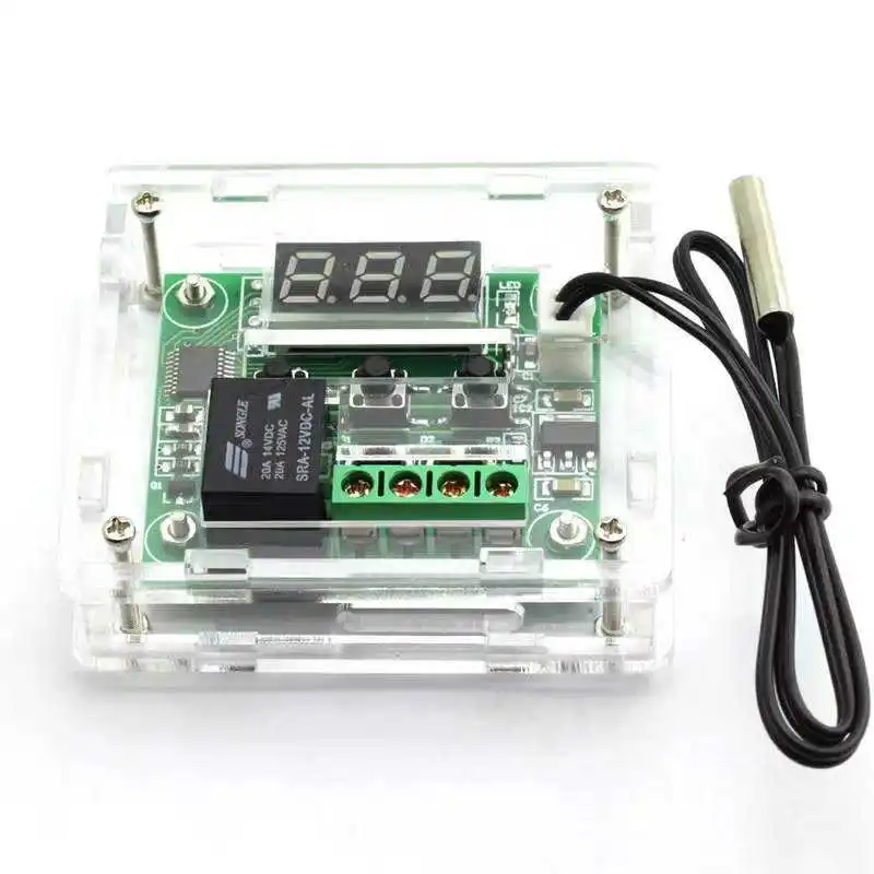 Red light DC 12V heat cool temp thermostat temperature control switch temperature controller thermometer
Red light DC 12V heat cool temp thermostat temperature control switch temperature controller thermometer