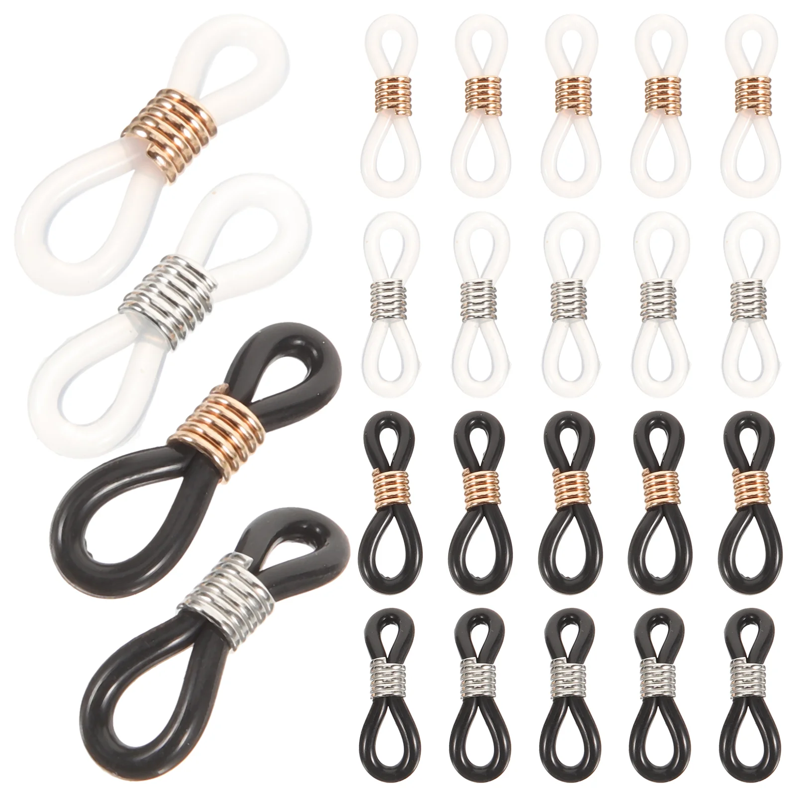 100pcs Glasses Chain Buckle Silicone Eyeglasses Chain Material Glasses Chain Anti-slip Ring Eyewear Cord Adjustable Buckle Eyegl
100pcs Glasses Chain Buckle Silicone Eyeglasses Chain Material Glasses Chain Anti-slip Ring Eyewear Cord Adjustable Buckle Eyegl