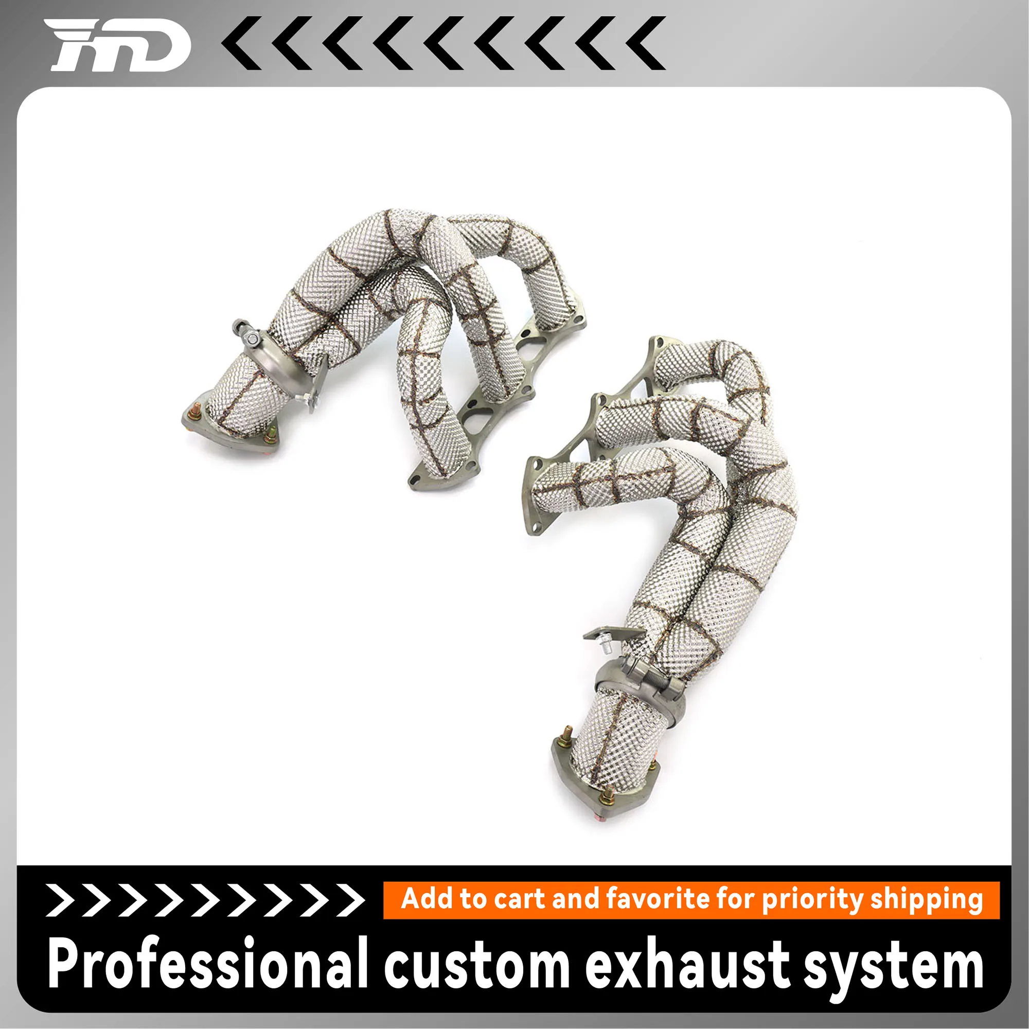 HMD High Flow Performance Exhaust Manifold for Porsche 718 GT4 RS 4.0L Manifold Straight Through Segmented with Heat Shield
HMD High Flow Performance Exhaust Manifold for Porsche 718 GT4 RS 4.0L Manifold Straight Through Segmented with Heat Shield