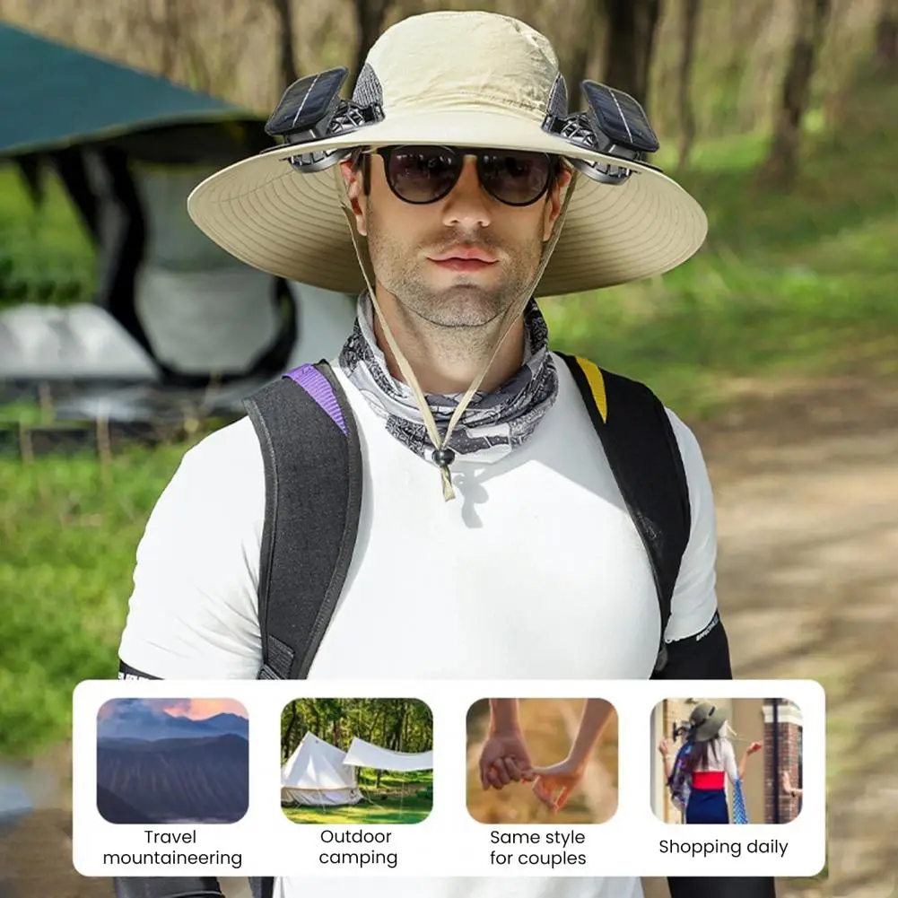 Solar Fan Hat UPF 50+ UV Protection Hat With 2 Solar Fan USB Rechargeable Breathable Summer Outdoor Fishing Wide Brim Bucket Cap
Solar Fan Hat UPF 50+ UV Protection Hat With 2 Solar Fan USB Rechargeable Breathable Summer Outdoor Fishing Wide Brim Bucket Cap
