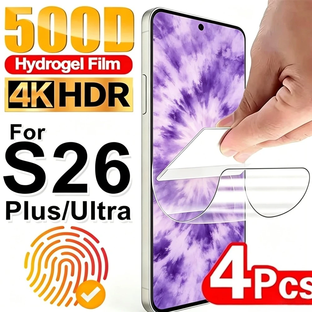 4Pcs Full Coverage Hydrogel Film For Samsung Galaxy S26 S25 S24 Ultra S25+ S24+ S23+ S22 S21 S20 Anti-Scratch Screen Protector
4Pcs Full Coverage Hydrogel Film For Samsung Galaxy S26 S25 S24 Ultra S25+ S24+ S23+ S22 S21 S20 Anti-Scratch Screen Protector