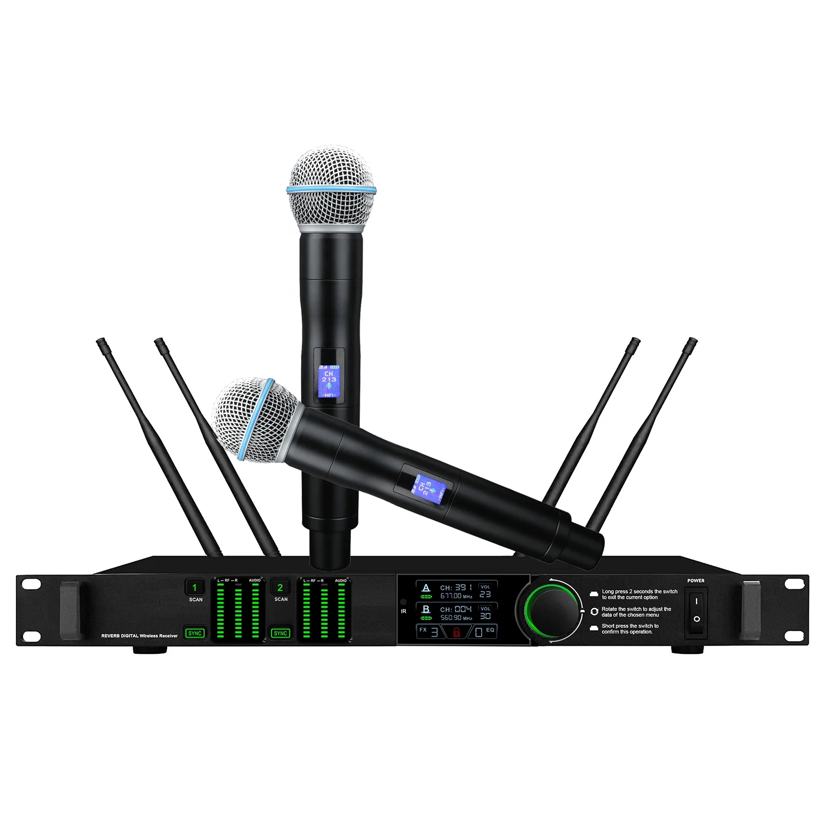 TFT-200 Plus New Design Wireless Microphone Professional UHF True Diversity Wireless Microphone for Stage
TFT-200 Plus New Design Wireless Microphone Professional UHF True Diversity Wireless Microphone for Stage