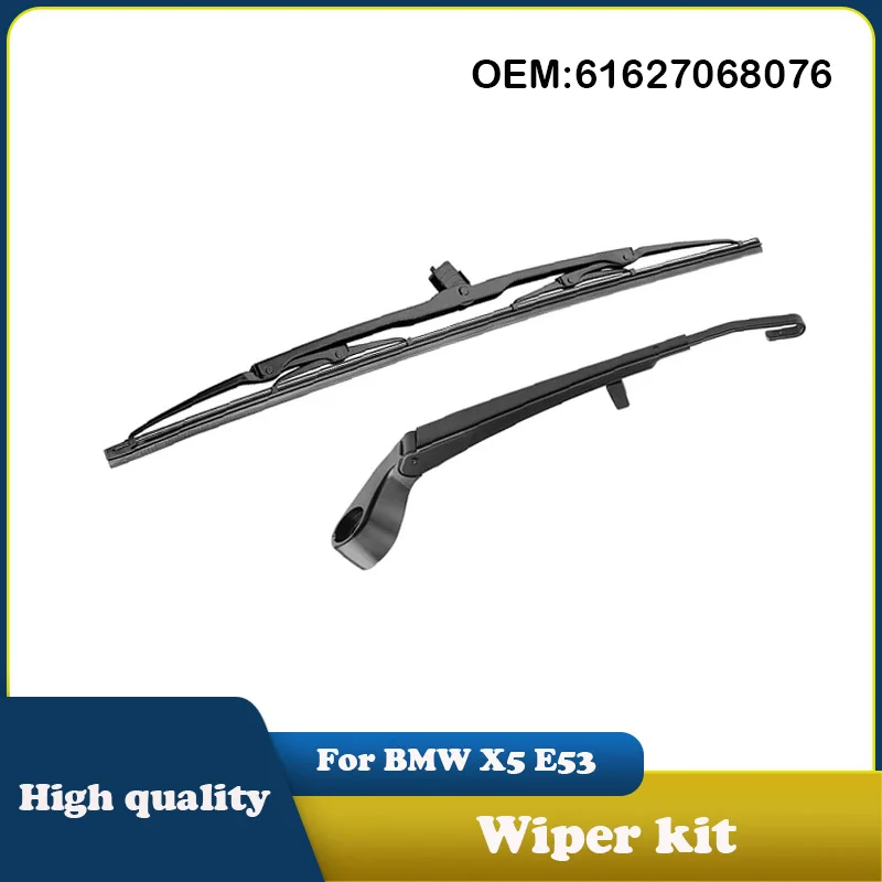 61627068076 Car Rear Windshield Windscreen Wiper Arm & Blade Set For BMW X5 E53 1999-2006 Windscreen Clean Tailgate Window
61627068076 Car Rear Windshield Windscreen Wiper Arm & Blade Set For BMW X5 E53 1999-2006 Windscreen Clean Tailgate Window