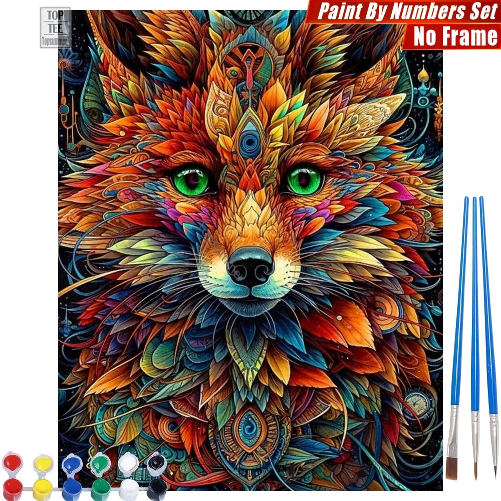 Colorful Feather Fox Paints By Number Set - Green Eyes Pattern Home Decor Valentine's Day Gift For Grandma
Colorful Feather Fox Paints By Number Set - Green Eyes Pattern Home Decor Valentine's Day Gift For Grandma