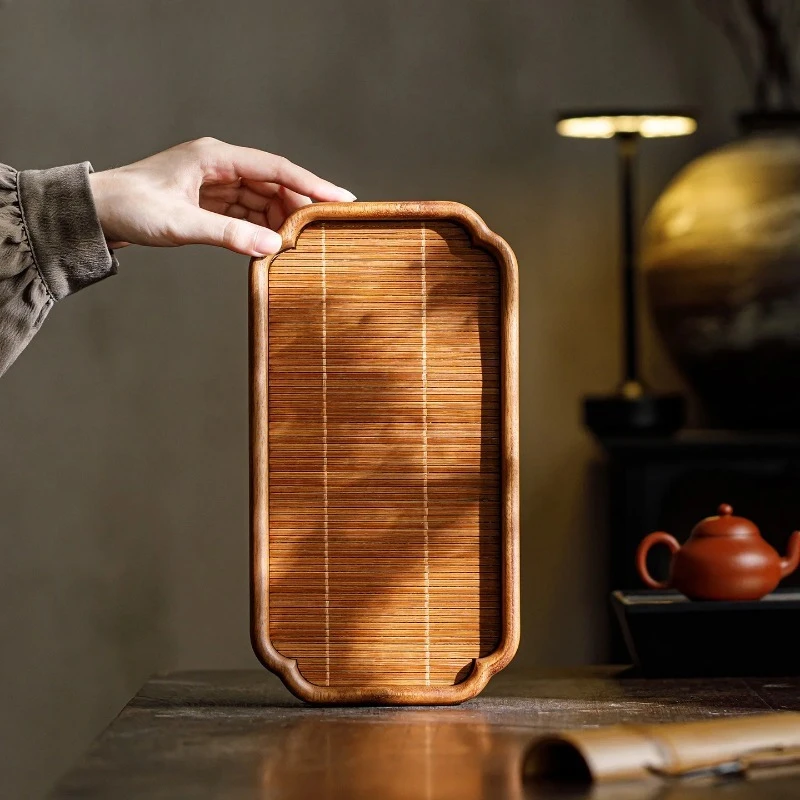 Walnut Wood Bamboo Mat Water Storage Tea Tray Snack Plate Coffee Storage Board Decorative Tray Dishes For Serving Drinkware
Walnut Wood Bamboo Mat Water Storage Tea Tray Snack Plate Coffee Storage Board Decorative Tray Dishes For Serving Drinkware