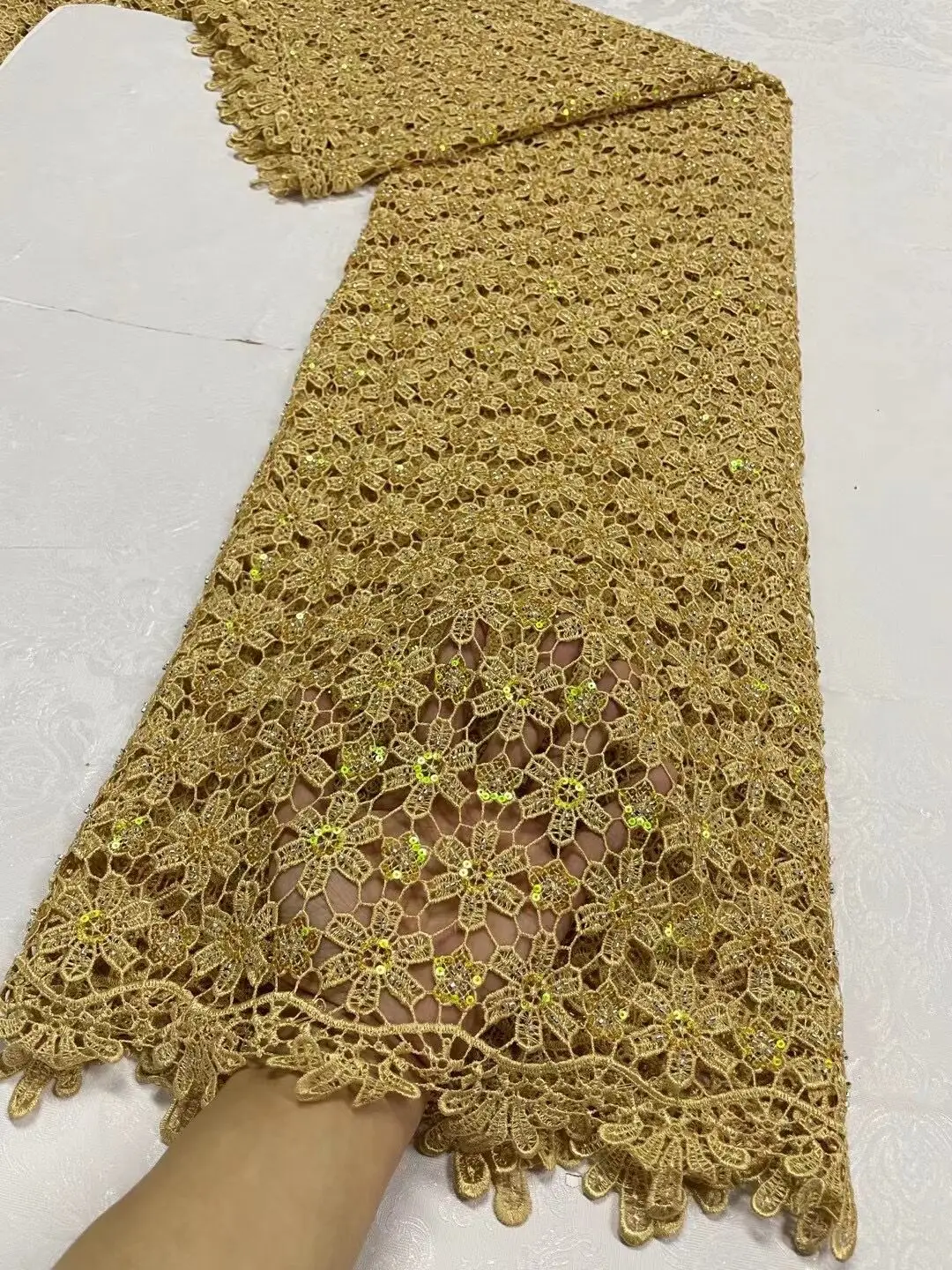African Nigerian Tulle Lace Fabric, Embroidery Party Dress, Sequins, French Guipure Fabric for Sewing, High Quality, 5Yard, 2024
African Nigerian Tulle Lace Fabric, Embroidery Party Dress, Sequins, French Guipure Fabric for Sewing, High Quality, 5Yard, 2024