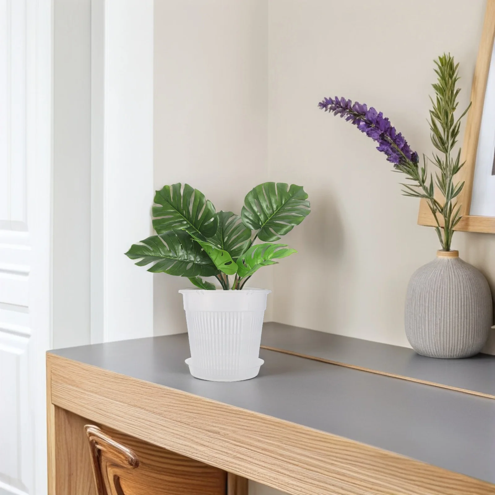 7pcs Butterfly Orchid Flower Pots Clear Resin Planters 4.5 Inch Round Slotted Drainage Holes For Indoor Balcony Garden Orchid
7pcs Butterfly Orchid Flower Pots Clear Resin Planters 4.5 Inch Round Slotted Drainage Holes For Indoor Balcony Garden Orchid