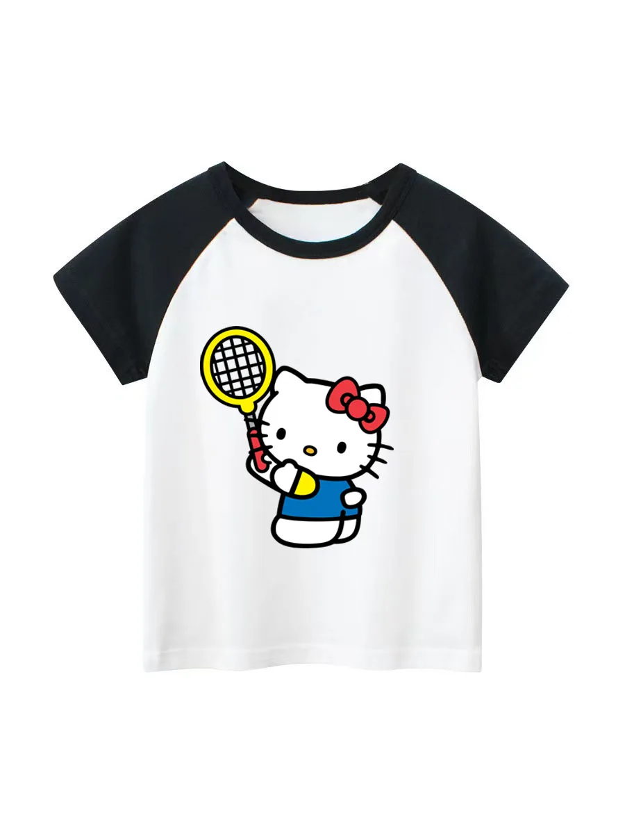 Sanrio Hello Kitty Graphic Fun Printed Fashion Girls T Shirts Clothing Sales Kawaii Cartoon Clothes Summer Short Sleeve Tee
Sanrio Hello Kitty Graphic Fun Printed Fashion Girls T Shirts Clothing Sales Kawaii Cartoon Clothes Summer Short Sleeve Tee