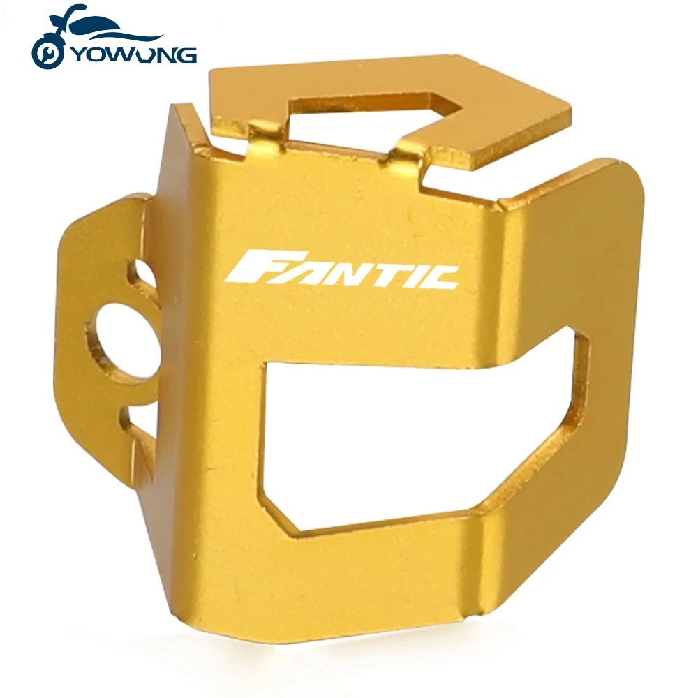 For FANTIC CABALLERO FLAT TRACK 125 TRACK 250 500 RALLY/ SCRAMBLER 500 Rear Brake Fluid Reservoir Cover Guard Tank Protector