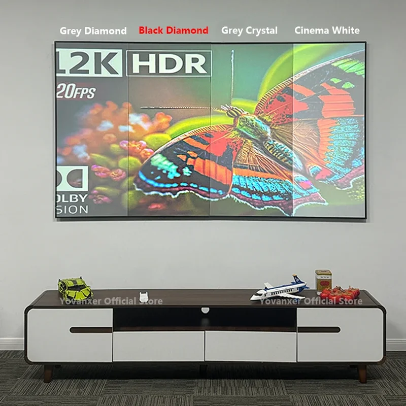 120 Inch ALR Black Diamond Projector Screen Fixed Frame For Long Throw Projector 1CM Ultra Narrow Bezel Projection Curtain 4K HD
120 Inch ALR Black Diamond Projector Screen Fixed Frame For Long Throw Projector 1CM Ultra Narrow Bezel Projection Curtain 4K HD